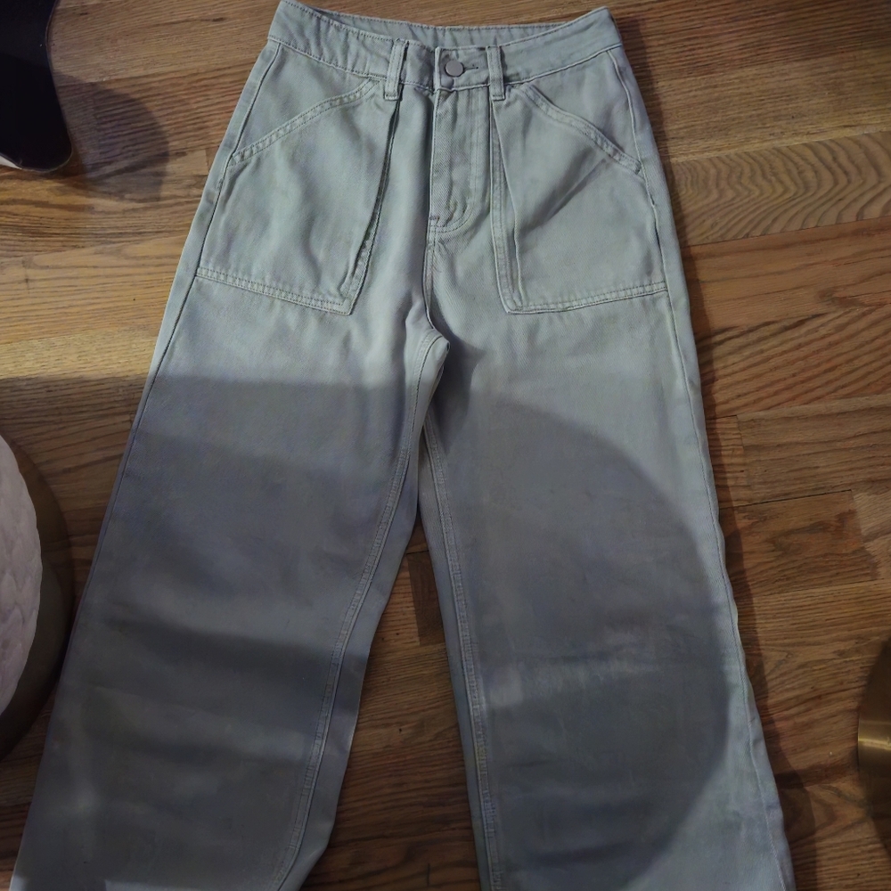 STILL STATE Stylish Gray Wide-Leg DENIM